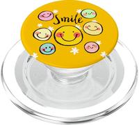 Cool Silhouette Happy Smile Face Illustration Graphic Design PopSockets PopGrip per MagSafe