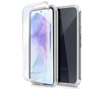 Cool Silicone 3D Cover per Samsung A556 Galaxy A55 5G (Trasparente Frontale + Posteriore)