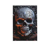 Cool Skull Graphics Welcome Garden Flag 2x3 Ft No Fade Double Sided Casa Yard Bandiere Outdoor Banner Decor Per Cortile Portico Prato