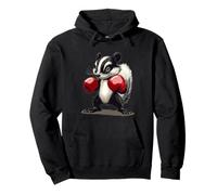 Cool Skunk per gli amanti del pugile e dello sport Felpa con Cappuccio