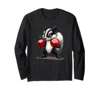 Cool Skunk per gli amanti del pugile e dello sport Maglia a Manica