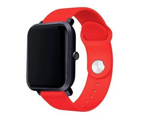 COOL SMARTPHONES & TABLETS ACCESSORIES Cinturino universale 20 mm Amazfit Bip/GTS/Bip Lite/Huawei/Samsung/Oslo Gomma Rosso, rosso, Estandar, Casual