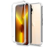 COOL SMARTPHONES & TABLETS ACCESSORIES Custodia in silicone per iPhone 13 Pro Max (anteriore + posteriore trasparente)