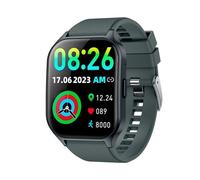 Cool Smartwatch Display Amoled Curved Silicone Grigio Scuro (Chiamate, Salute, Sport), grigio, Mediano