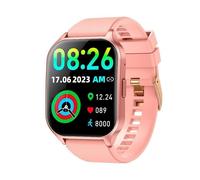 Cool Smartwatch Curved Bluetooth 49mm AMOLED Rosa IP67 SpO2 Cardio Sonno Pressione