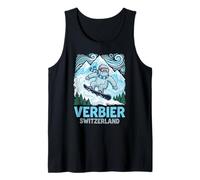 Cool Snowboard Yeti, Verbier Svizzera Sport Invernali Canotta