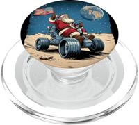 Cool Space Costume di Natale per gli amanti dei veicoli di Santa Luna PopSockets PopGrip per MagSafe