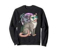 Cool Space Possum Sunglasses Galaxy Lightning Opossum Felpa