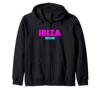Cool Spain Ibiza Island Illustration Novelty Graphic Designs Felpa con Cappuccio