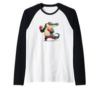 Cool Sport Alligator Costume per Gli Amanti del Ring da Boxe Maglia con Maniche Raglan