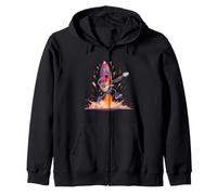 Cool Starting Rockstar Rocket Costume con Chitarra elettrica Felpa con Cappuccio