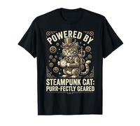 Cool Steampunk Cat Lover Occhiali Gear Apparel Maglietta