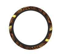 Cool Steampunk Gears, coprivolante per auto, unisex, elastico, antiscivolo, traspirante, in seta ghiacciata, universale, 38,1 cm, adatto per auto, SUV, camion