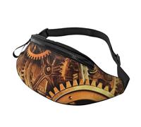 Cool Steampunk Gears, Marsupio per uomo e donna, impermeabile, sportivo, alla moda, con cinghia regolabile, grande borsa a tracolla per viaggi ed escursioni