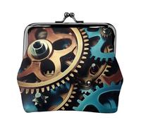 Cool Steampunk Gears Print Change borsa portamonete da donna piccoli sacchetti con chiusura a bacio, per monete, carte, piccoli oggetti