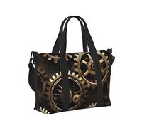 Cool Steampunk Gears Print Travel Hand Bag per donne uomini per palestra weekend vacanze spiaggia vacanze uso quotidiano