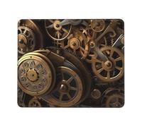 Cool Steampunk Gears Tappetino per mouse 25,4 x 30,5 cm, tappetino per mouse personalizzato, tappetino per mouse da gioco, impermeabile, lavabile in tessuto Lycra, base in gomma antiscivolo, tappetino