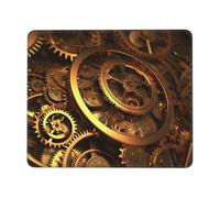 Cool Steampunk Gears Tappetino per mouse con bordo cucito, personalizzato Premium testurizzato tappetino per mouse per computer con base in gomma antiscivolo, tappetino per mouse da gioco impermeabile