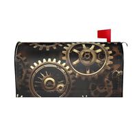 Cool Steampunk Ingranaggi Stampa Riutilizzabile Casella Postale Copertura Impermeabile Mailbox Decor Magnetico Protezione Solare Unico