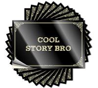 Cool Story Bro Funny Stuff Feminist - Adesivo impermeabile per porta tatuaggio (6 x 9 cm)