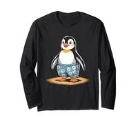 Cool Summer Beach Penguin Cute Animal Graphic Ocean Vacation Maglia a Manica