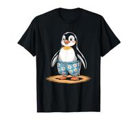 Cool Summer Beach Penguin Cute Animal Graphic Ocean Vacation Maglietta