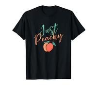 Cool Summer Fruit Retro Just Peachy & Keep it Peachy Graphic Maglietta