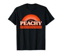 Cool Summer Fruit Retro Just Peachy & Keep it Peachy Graphic Maglietta