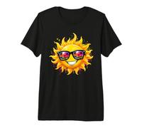 Cool Summer Sun Graffiti Spiaggia Vacanze Vibes Maglietta Premium