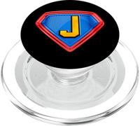 Cool Super J Alphabet Cute Initial Monogram Letter J Graphic PopSockets PopGrip per MagSafe