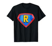 Cool Super R Alphabet Cute Initial Monogram Letter R Graphic Maglietta
