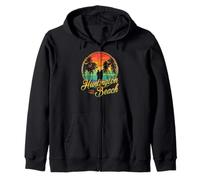Cool Surf City USA, Huntington Beach, atmosfera da surf Felpa con Cappuccio