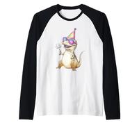 Cool T-Rex Party Dino Celebration Occhiali da Sole Maglia con Maniche Raglan