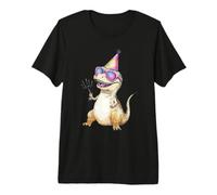Cool T-Rex Party Dino Celebration Occhiali da Sole Maglietta Premium