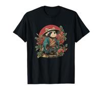 Cool Tanuki Costume in Giappone Stile Maglietta