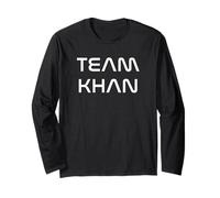 Cool: Team Khan Family Name Show Support, Be On Team Khan Maglia a Manica