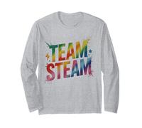 Cool Team Steam Fisica Team Impara STEM Stud Steminist Maglia a Manica