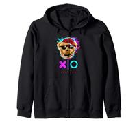 Cool Teddy Bear Boy Illustration Novelty Graphic Designs Felpa con Cappuccio