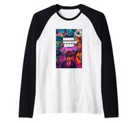 Cool Teddy Bear Florida Illustration Novelty Graphic Designs Maglia con Maniche Raglan
