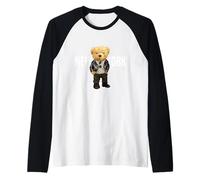 Cool Teddy Bear in New York NYC Illustration Graphic Designs Maglia con Maniche Raglan