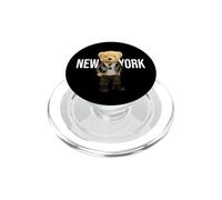 Cool Teddy Bear in New York NYC Illustration Graphic Designs PopSockets PopGrip per MagSafe