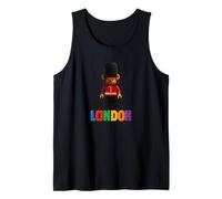 Cool Teddy Bear London King Guard with Blocks Toy Cartoon Canotta
