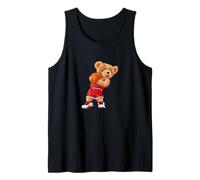 Cool Teddy Bear Plays Basketball Illustration Graphic Design Canotta