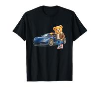 Cool Teddy Bear Sport Car Adventure Maglietta