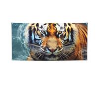 Cool tiger Banner Stampa Bandiera per interni ed esterni Banner per feste e cartelli Poster personalizzato Sfondo fotografico sfondo per affari Laurea Matrimonio Evento Decorazione Medio