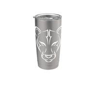 Cool Tiger Cheetah Cougar Animale Selvatico Regalo Uomini Donne Bambini Bicchiere termico in acciaio inox doppia parete
