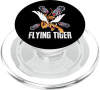 Cool Tiger Flying Novelty Graphic Outfit Tees & Cool Designs PopSockets PopGrip per MagSafe
