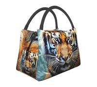 Cool tiger Lunch Bag per donne uomini adulti isolato Lunch Box riutilizzabile a prova di perdite Lunch Tote Bags grande capacità Cooler Food Container Portable Lunchbox per lavoro viaggi