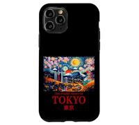 Cool Tokyo Japan with the Starry Night Concept of Van Gogh Custodia per iPhone 11 Pro
