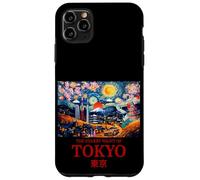 Cool Tokyo Japan with the Starry Night Concept of Van Gogh Custodia per iPhone 11 Pro Max